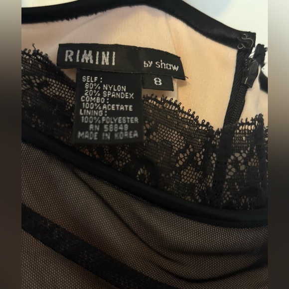 Rimini vintage Black mesh Dress - Picture 7 of 9